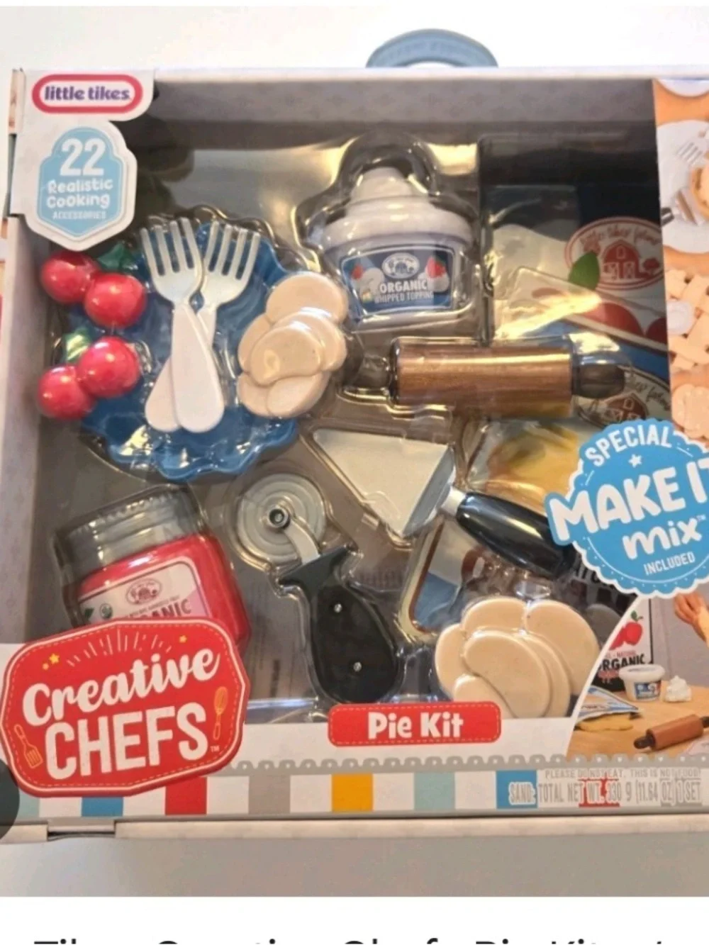 Kids Little Tikes Creative Chefs Pie Kit with Make-It Mix Play Sand, 22pcs